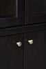 Alma Dining Curio Cabinet with Storage, 42"W x 78"H - Charcoal Black | Armoire vitrée de salle à manger Alma, 42 po (L) x 78 po (H), avec rangement - anthracite noir