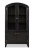 Alma Dining Curio Cabinet with Storage, 42"W x 78"H - Charcoal Black | Armoire vitrée de salle à manger Alma, 42 po (L) x 78 po (H), avec rangement - anthracite noir