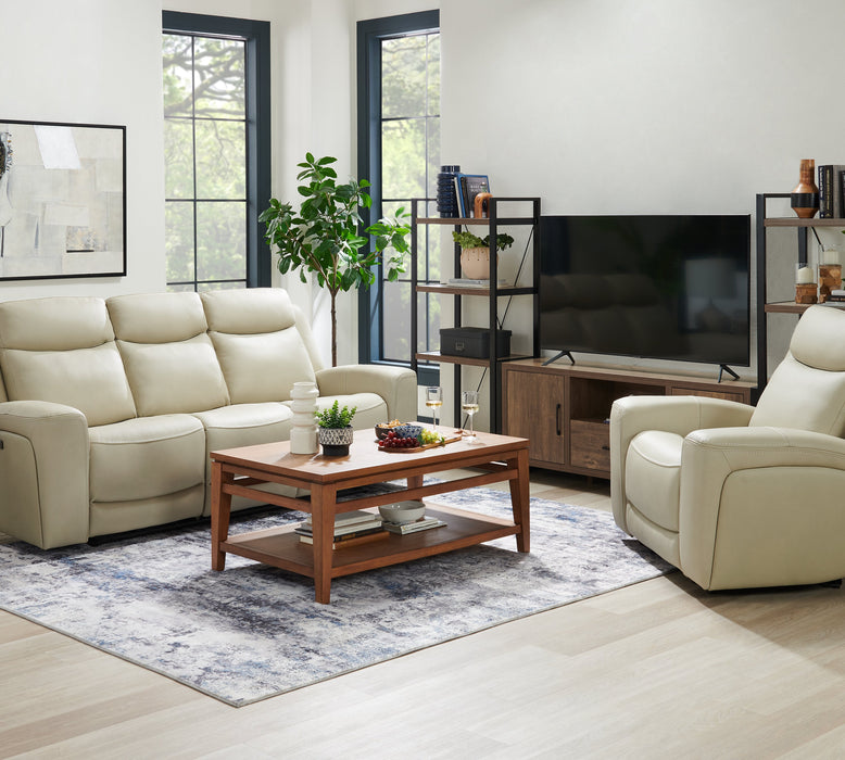 Alvin 117\" Modern 3-Piece Entertainment Centre with Storage and Cable Management for TVs up to 70\"- Hazelnut
