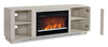 Antoni 62" Modern Electric Fireplace TV Stand with Storage and Cable Management for TVs up to 70"- |Meuble pour téléviseur moderne Antoni de 62 po avec foyer électrique, rangement et système de gestio