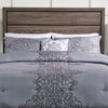 Arista 4-Piece King Comforter Set - Grey | Ensemble d'édredon Arista 4 pièces pour très grand lit - gris