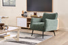Arlo 29.5" Linen-Look Fabric Accent Chair – Green | Fauteuil d’appoint Arlo de 29,5 po en tissu d’apparence lin - vert