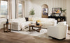 Cindy Crawford Home Aspen 4-Piece Power Reclining Sectional with Armless Chair - Alabaster | Sofa sectionnel à inclinaison électrique Aspen de Cindy Crawford Home 4 pièces avec fauteuil sans inclinable - albâtre