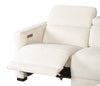 Cindy Crawford Home Aspen 5-Piece Power Reclining Sectional with Adjustable Headrests and USB Port - Alabaster | Sofa sectionnel à inclinaison électrique Aspen de Cindy Crawford Home 5 pièces avec appuie-têtes électriques et port USB - albâtre