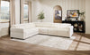 Cindy Crawford Home Aspen 4-Piece Power Reclining Sectional with Armless Chair - Alabaster | Sofa sectionnel à inclinaison électrique Aspen de Cindy Crawford Home 4 pièces avec fauteuil sans inclinable - albâtre