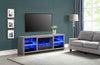 Aurora 72" Modern Electric Fireplace TV Stand with Storage & Cable Management for TVs up to 80"- As|Meuble pour téléviseur moderne Aurora de 72 po avec foyer électrique, rangement et système de gestio