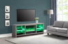Aurora 72" Modern Electric Fireplace TV Stand with Storage & Cable Management for TVs up to 80"- As|Meuble pour téléviseur moderne Aurora de 72 po avec foyer électrique, rangement et système de gestio