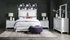 Ava Bedside 2-Drawer Nightstand with LED Light, 32.5"W x 28"H, Glam - White | Table de nuit somptueuse Ava de 32,5 po (L) x 28 po (H) à 2 tiroirs avec éclairage à DEL - blanche