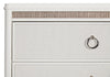 Ava Bedside 2-Drawer Nightstand with LED Light, 32.5"W x 28"H, Glam - White | Table de nuit somptueuse Ava de 32,5 po (L) x 28 po (H) à 2 tiroirs avec éclairage à DEL - blanche
