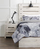 Axel 3-Piece Twin Comforter Set - Grey | Ensemble d'édredon Axel 3 pièces pour lit simple - gris