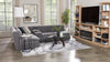 Axel 74" 3-Piece Entertainment Centre with Electric Fireplace and Storage for TVs up to 85"- Taupe|Meuble audio-vidéo Axel 3 pièces de 74" avec foyer électrique et rangement pour téléviseurs jusqu’à 85 po - taupe