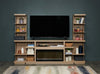 Axel 74" 3-Piece Entertainment Centre with Electric Fireplace and Storage for TVs up to 85"- Taupe|Meuble audio-vidéo Axel 3 pièces de 74" avec foyer électrique et rangement pour téléviseurs jusqu’à 85 po - taupe