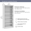 Bestar Florence 35" Modular Reach-In/Walk-In Closet System with Shelves - White|Système de garde-robe et pièce-penderie modulaire Florence de Bestar de 35 po avec tablettes - blanc