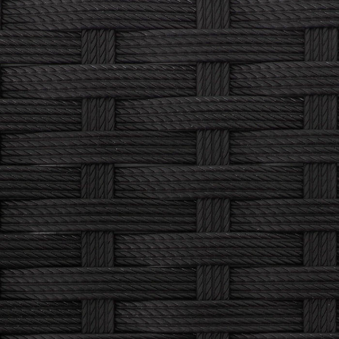 Barbados 5-Piece Outdoor Patio Set with 3 Corner Chairs & 2 Armless Chairs - Hand-Woven Resin Wicker, UV & Weather Resistant - Black/Green