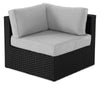 Barbados 6-Piece Patio Set with Ottoman – Grey | Ensemble Barbados 6 pièces pour la terrasse avec pouf - gris