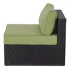 Barbados Armless Patio Chair – Green | Fauteuil sans accoudoirs Barbados pour la terrasse - vert