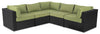 Barbados 5-Piece Patio Set – Green  | Ensemble Barbados 5 pièces pour la terrasse - vert