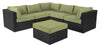 Barbados Armless Patio Chair – Green | Fauteuil sans accoudoirs Barbados pour la terrasse - vert
