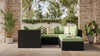 Barbados 6-Piece Patio Set with Ottoman – Green  | Ensemble Barbados 6 pièces pour la terrasse avec pouf - vert