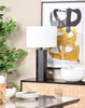 Bishop 26" Black Hexagonal Table Lamp  | Lampe de table hexagonale Bishop de 26 po noire  | BISHOPTL
