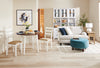 Bryn 3pc Dining Package with 42" Drop-Leaf Table & 2 Chairs, Fabric -Two-Tone White & Brown | Ensemble de salle à manger Bryn 3 pièces avec table de 42 po à abattant et 2 chaises - deux teintes, blanc et brun