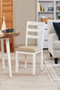 Bryn 3pc Dining Package with 42" Drop-Leaf Table & 2 Chairs, Fabric -Two-Tone White & Brown | Ensemble de salle à manger Bryn 3 pièces avec table de 42 po à abattant et 2 chaises - deux teintes, blanc et brun