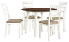 Bryn Dining Chair with Fabric Seat, Ladder-Back – White | Chaise de salle à manger Bryn avec siège en tissu et dossier en échelle - blanche