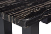 Burk Dining Table with Epoxy Resin Marble-Look Top, 72"W - Black | Table de salle à manger Burk de 72 po (L) avec dessus en résine époxy en imitation de marbre - noire