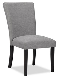 Burk Dining Chair with Polyester Fabric - Grey 