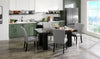 Burk Dining Chair with Polyester Fabric - Grey | Chaise de salle à manger Burk en tissu de polyester - grise