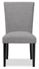 Burk Dining Chair with Polyester Fabric - Grey | Chaise de salle à manger Burk en tissu de polyester - grise