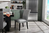 Burk Dining Chair with Polyester Fabric - Grey | Chaise de salle à manger Burk en tissu de polyester - grise