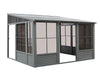 Gazebo Penguin Florence - Wall Mounted Solarium 10x12 Metal Roof|Gazebo Penguin Florence - Solarium mural 10x12 Toit d'acier