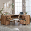 Cannery Bridge 66" Commercial Grade L-Shaped Office Desk with 6-Drawers - Brown|Bureau en forme de L Cannery Bridge de 66 po de qualité commerciale à 6 tiroirs - brun