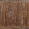 Cedar 6pc Dining Set with Table, Bench & 4 Chairs, Pine Wood, Trestle-Base, 72.07"W - Brown | Ensemble de salle à manger Cedar 6 pièces en pin avec table de 72,07 po (L), base à tréteaux, banc et 4 chaises - brun