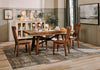 Cedar Dining Chair, Pine Wood, Slat Back - Brown | Chaise de salle à manger Cedar en pin avec dossier à lattes - brun