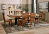 Cedar Extension Dining Table, Pine Wood, Trestle-Base, 72-96"W - Brown | Table de salle à manger extensible en cèdre, bois de pin, piètement à tréteaux, largeur 183-244 cm - Brun