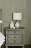 Chelsea Bedside 2-Drawer Nightstand, 28"W x 28"H - Grey | Table de nuit Chelsea de 28 po (L) x 28 po (H) à 3 tiroirs - grise