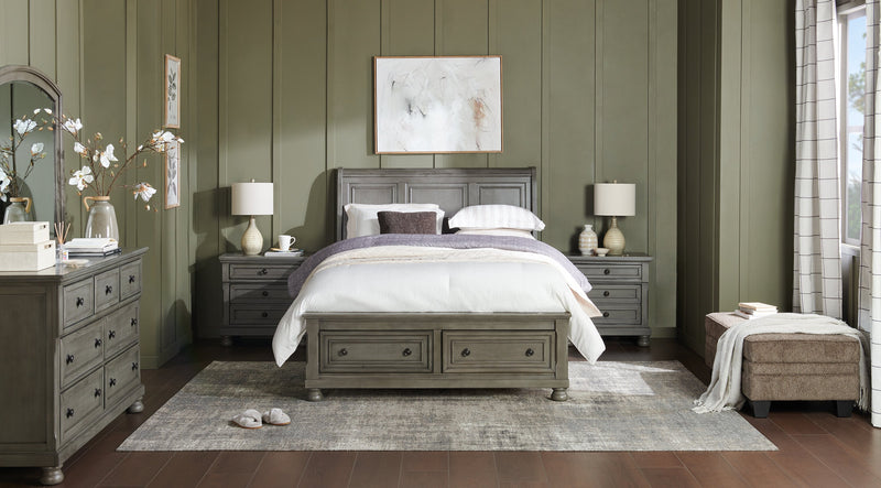 Chelsea Bedside 2-Drawer Nightstand, 28\"W x 28\"H - Grey