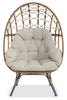 Coco Egg Outdoor Patio Chair - Brown | Fauteuil en forme d’œuf Coco pour la terrasse et l’extérieur - brun