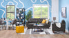 Cosmo 34" Fabric Chair with Tufted Back Cushion - Charcoal | Fauteuil Cosmo de 34 po en tissu avec coussin de dossier capitonné - anthracite
