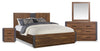 Scott Living Dante 6pc Bedroom Set with Bed, Dresser, Mirror & Nightstand, Brown - Queen Size | Ensemble de chambre à coucher Dante de Scott Living 6 pièces avec lit, commode, miroir et table de nuit, brun - format grand lit