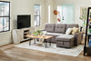 Davin 61" Rustic TV Stand with Storage and Cable Management for TVs up to 70"- Whitewash|Meuble pour téléviseur rustique Davin de 61 po avec rangement et système de gestion des câbles pour téléviseurs jusqu’à 70 po - blanchi