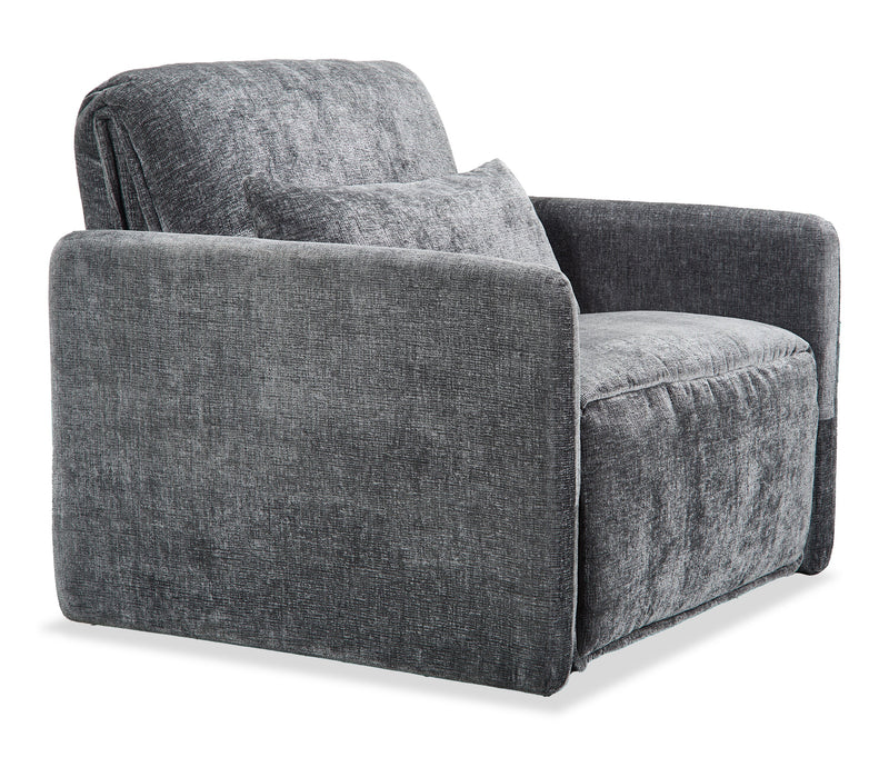 Dawn 42\" Chenille Fabric Sleeper Chair - Grey