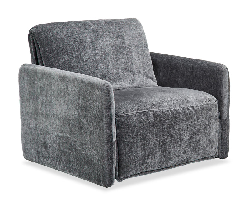 Dawn 42\" Chenille Fabric Sleeper Chair - Grey