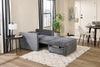 Dawn 42" Chenille Fabric Sleeper Chair - Grey | Fauteuil-lit Dawn de 42 po en tissu de chenille - gris