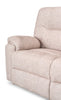 Made in Canada Dawson 64" Fabric Power Reclining Loveseat with USB Port and Accent Pillows - Beige | Causeuse à inclinaison électrique Dawson de 64 po fabriquée au Canada en tissu avec port USB et coussins décoratifs - beige