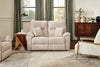 Made in Canada Dawson 64" Fabric Power Reclining Loveseat with USB Port and Accent Pillows - Beige | Causeuse à inclinaison électrique Dawson de 64 po fabriquée au Canada en tissu avec port USB et coussins décoratifs - beige
