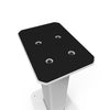 Kanto SX22 22" Fillable Speaker Stands with Isolation Feet and Fillable Channel - Pair, White | Pieds d'enceintes Kanto SX22 22" remplissables avec pieds isolants et canal de remplissage - paire, blanc