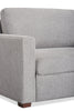 Dusk 52" Linen-Look Fabric Sleeper Chair with Track Arms - Grey | Fauteuil-lit Dusk de 52 po en tissu d’apparence lin avec accoudoirs rectilignes - gris